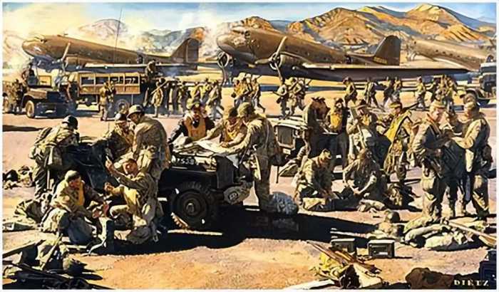 战争的艺术和钢铁的咆哮——40幅二战精美绘画