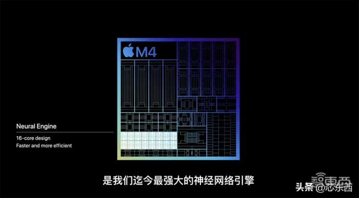 280亿颗晶体管！苹果M4芯片首发,AI算力高达38TOPS,宣战友商AI PC